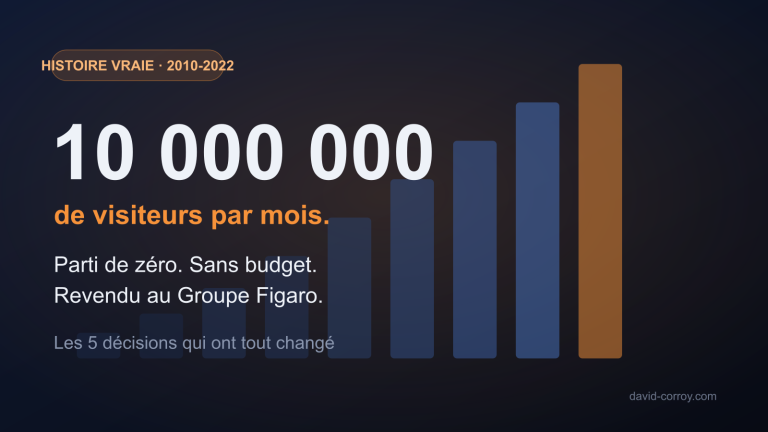 De 0 à 10 millions de visiteurs par mois : les 5 décisions qui ont tout changé